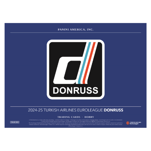 2024-25 Panini Donruss Turkish Airlines Euroleague Basketball Hobby Box