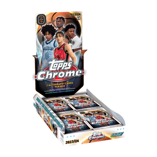2023-2024 Topps Chrome Basketball Overtime Elite Hobby Box