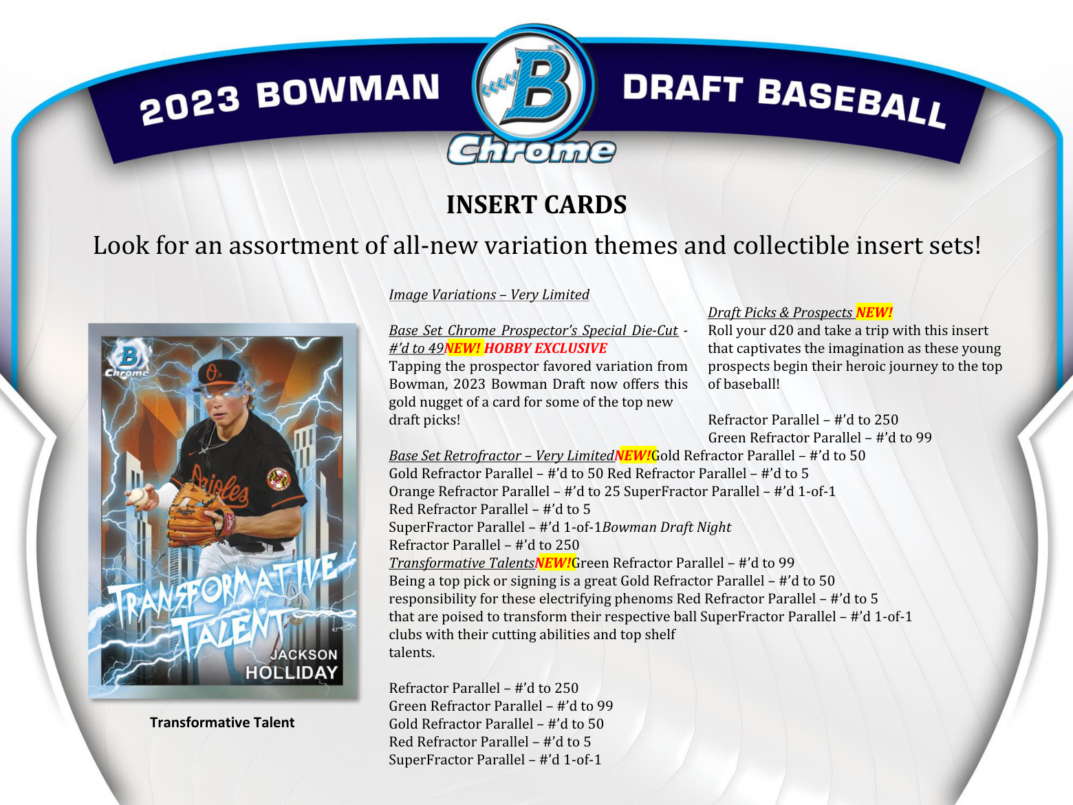 2023 Bowman Draft Baseball Hobby Jumbo Box