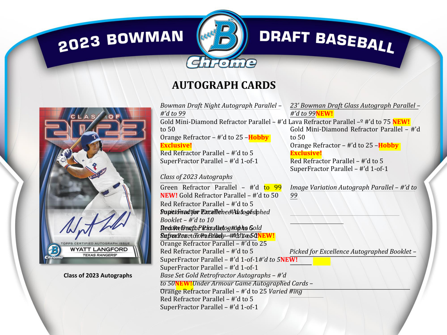 2023 Bowman Draft Baseball Hobby Jumbo Box
