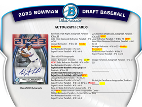2023 Bowman Draft Baseball Hobby Jumbo Box