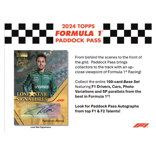 2024 Topps Paddock Pass F1 Formula 1 Hobby Box