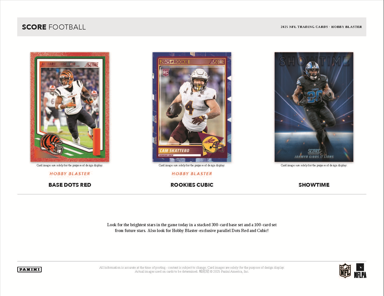 2025 Panini Score Football Hobby Blaster Box