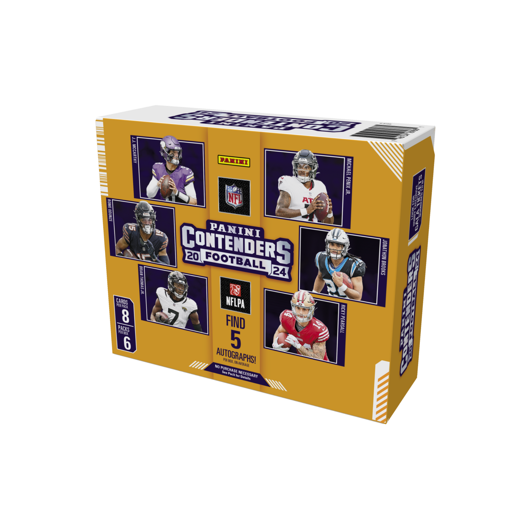 2024 Panini Contenders Football Hobby Box – 5 Autographs Per Box