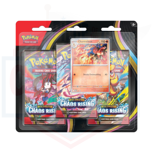 Pokémon TCG Mega Evolution - Chaos Rising 3-Pack Blister